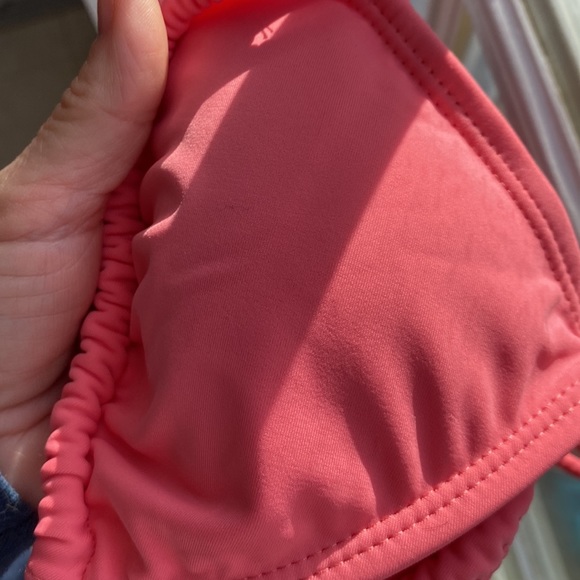 Sz 3-5 peach melon string bikini top only Junior’s size 3-5 EUC great condition! - Picture 5 of 10